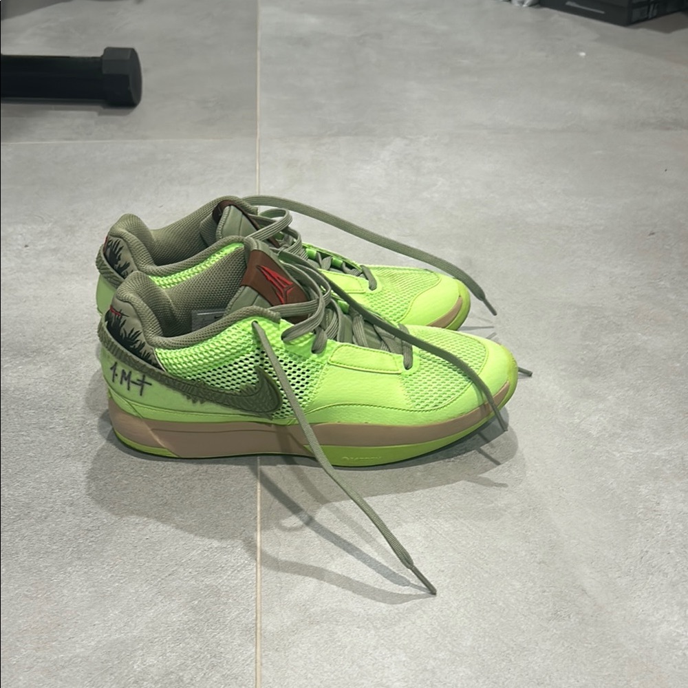 Nike Green and Tan Sneakers